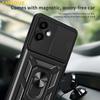 AMORUS For Samsung Galaxy A06 4G Case Kickstand PC+TPU Phone Cover with Camera Lens Slider