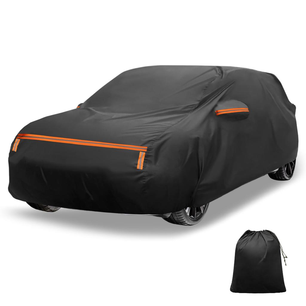 X AUTOHAUX Toyota Body Spunlace New Waterproof Fabric Fleece Paint Rainy Season Hail Windproof Side Nighttime Safety Sun [For Passo] Cover, Cotton,