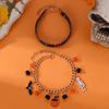 Halloween Beaded Bracelets Set  Pumpkin Skull Bracelets for Women Jewelry Gift