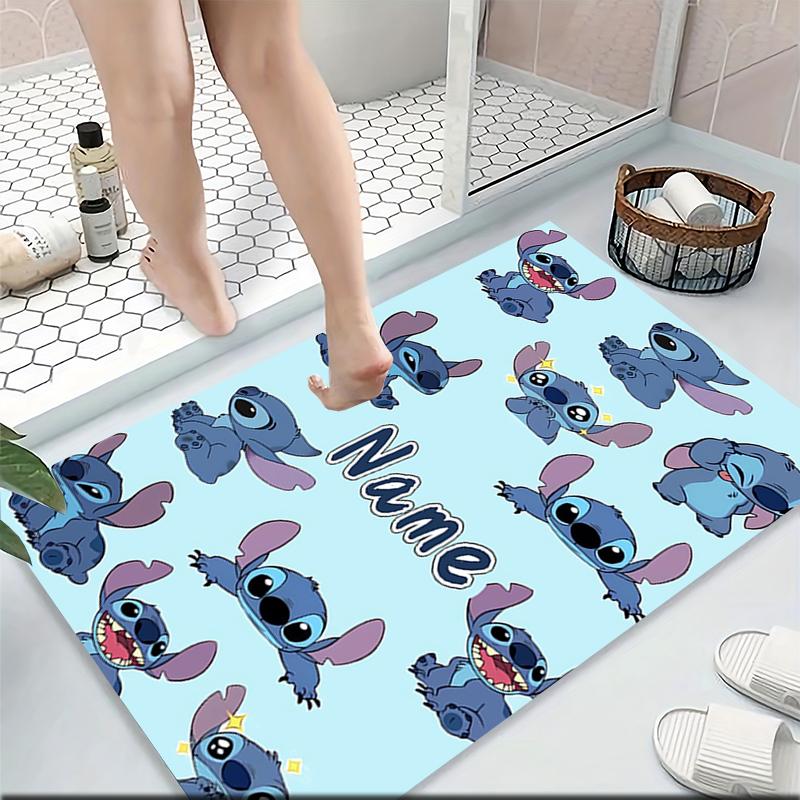 Custom Name Stitch Dreams Clouds Carpet Rug Customizable Soft Washable Anti-Slip Home Living Room Sofa Mats Personalized Rug. 0909373