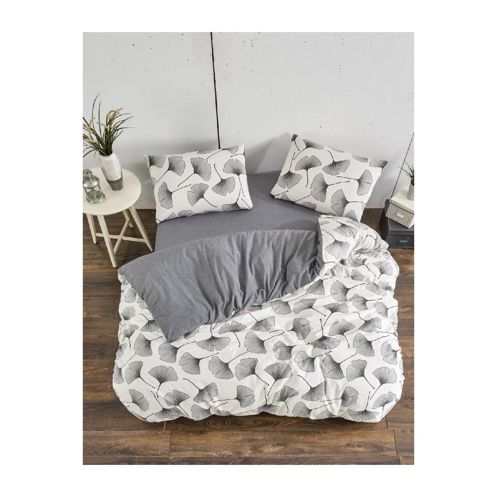 Isabelle, gemustertes Bettbezug-Set für Doppelbetten, mit Spannbettlaken und 2 Kissenbezügen