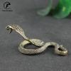 Antique Bronze Cobra Zodiac Snake Statue Miniature Figurines Copper Desk Decorations Tea Pets Ornaments Brass Paperweight Crafts