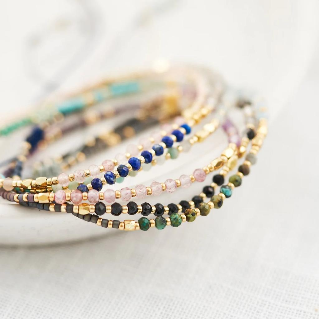 New Classic Geometric Crystal Gold Plated Charms Multi-Layering Miyuki Beaded Bracelets for Women-Gift