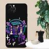 Band C-Crystal C-Castles Phone Case For Apple iPhone 15,14,13,12,11,XS,XR,X,8,7,Pro,Max,Plus,mini Silicone Black Cover