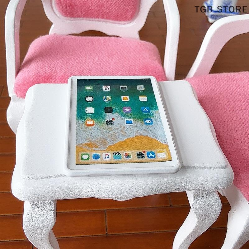 1 Pcs Mini Laptop Computer Model Doll House Scene Decoration Toy 1:12 Dollhouse Miniature Tablet DIY Accessories