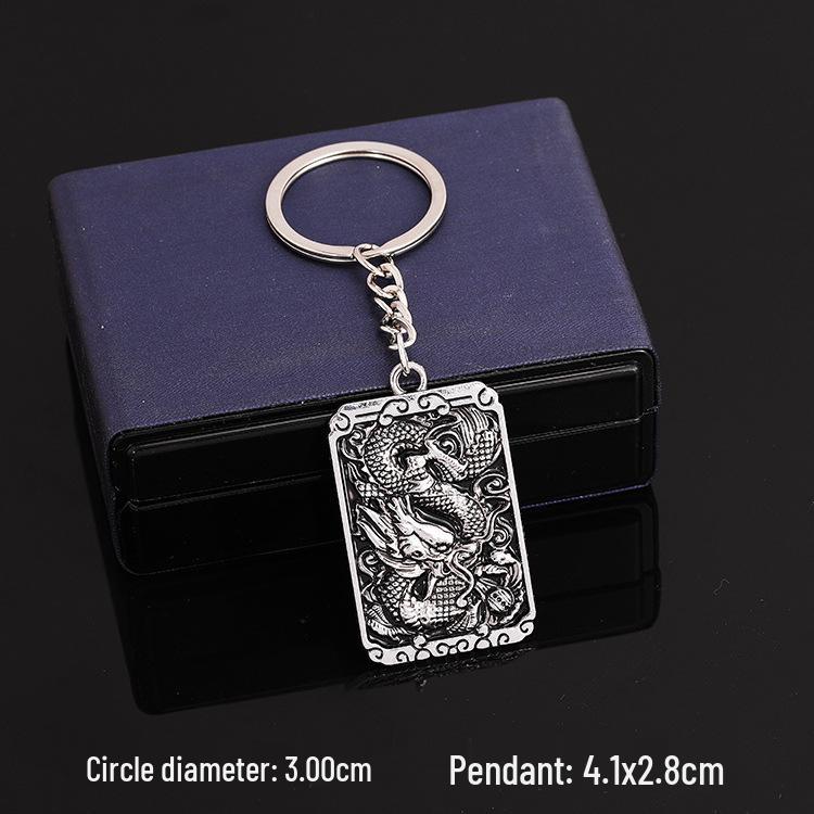 European & American Rock Guitar Keychain: Hip Hop Drip Oil Alloy Pendant Charm for Women's Bags