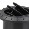 Car Heater Ducting Warm Air Vent Outlet Black Rotatable for RV Auto 60mm