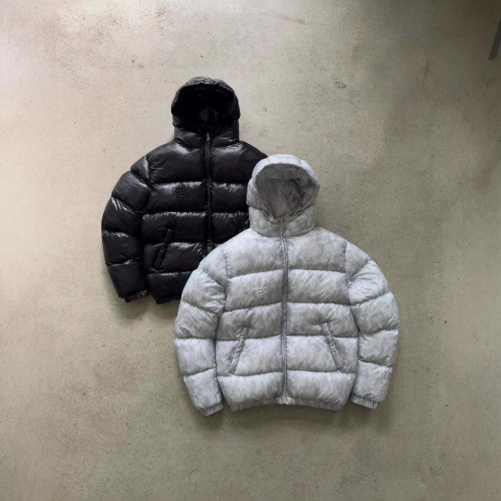 Hooded cotton clothes men and women American trend retro hip hop tide flu high street same loose cotton clothes