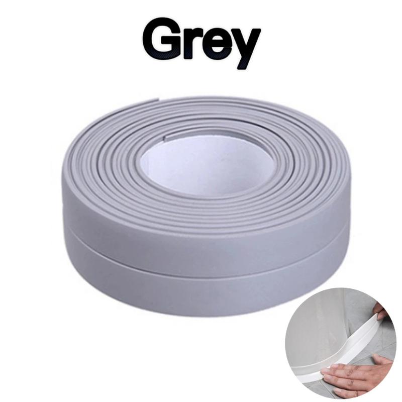 3.2M Self Adhesive PVC Sealing Strip Tape for Bath Toilet Kitchen Caulk Tape Waterproof Wall Sticker White Mold Proof Tapes
