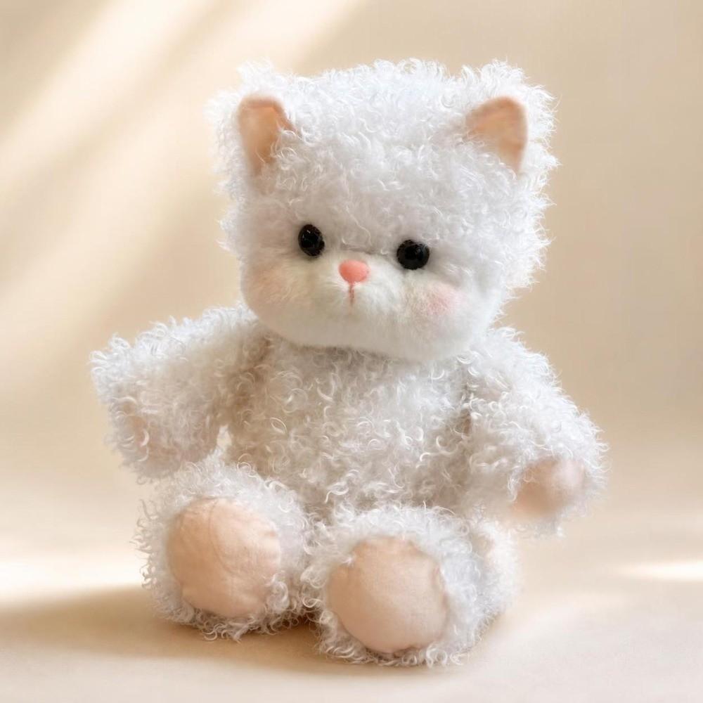 Cat Stuffed Animal Plush Pillow Emotional Support Fluffy Stuffed Cat Kawaii Plush Toy Kids Gift