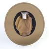 Excellent HERMES Hat Serie Buttons, Leather, H Logo All-over Felt Lining Beige Cashmere 57 Used