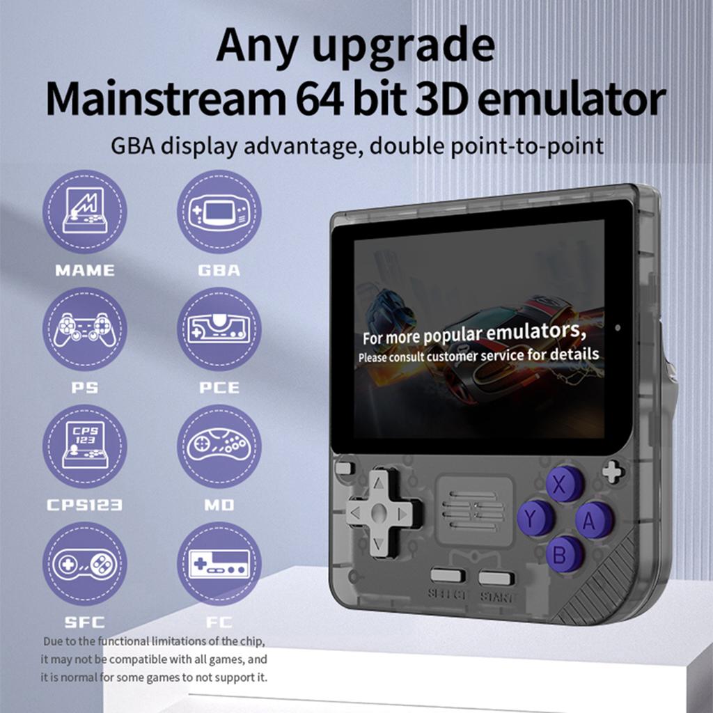 Powkiddy V10 Handheld Game Console 3.5 IPS Screen Portable Video Gaming Console Support 64GB Card High Clear Open