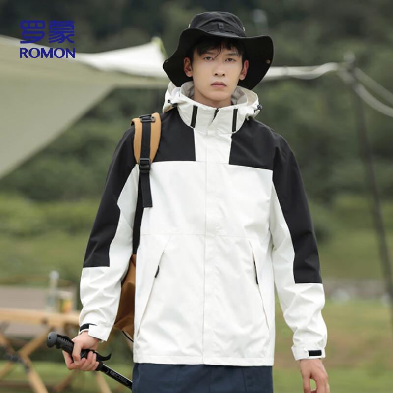ROMON S Unisex Hooded Outdoor Windbreaker Jacket FY01