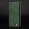 Case Magnetic Close Wallet Book Flip Flip Split Standing View Leather Cover Shock-proof for Iphone 12 Mini- Green