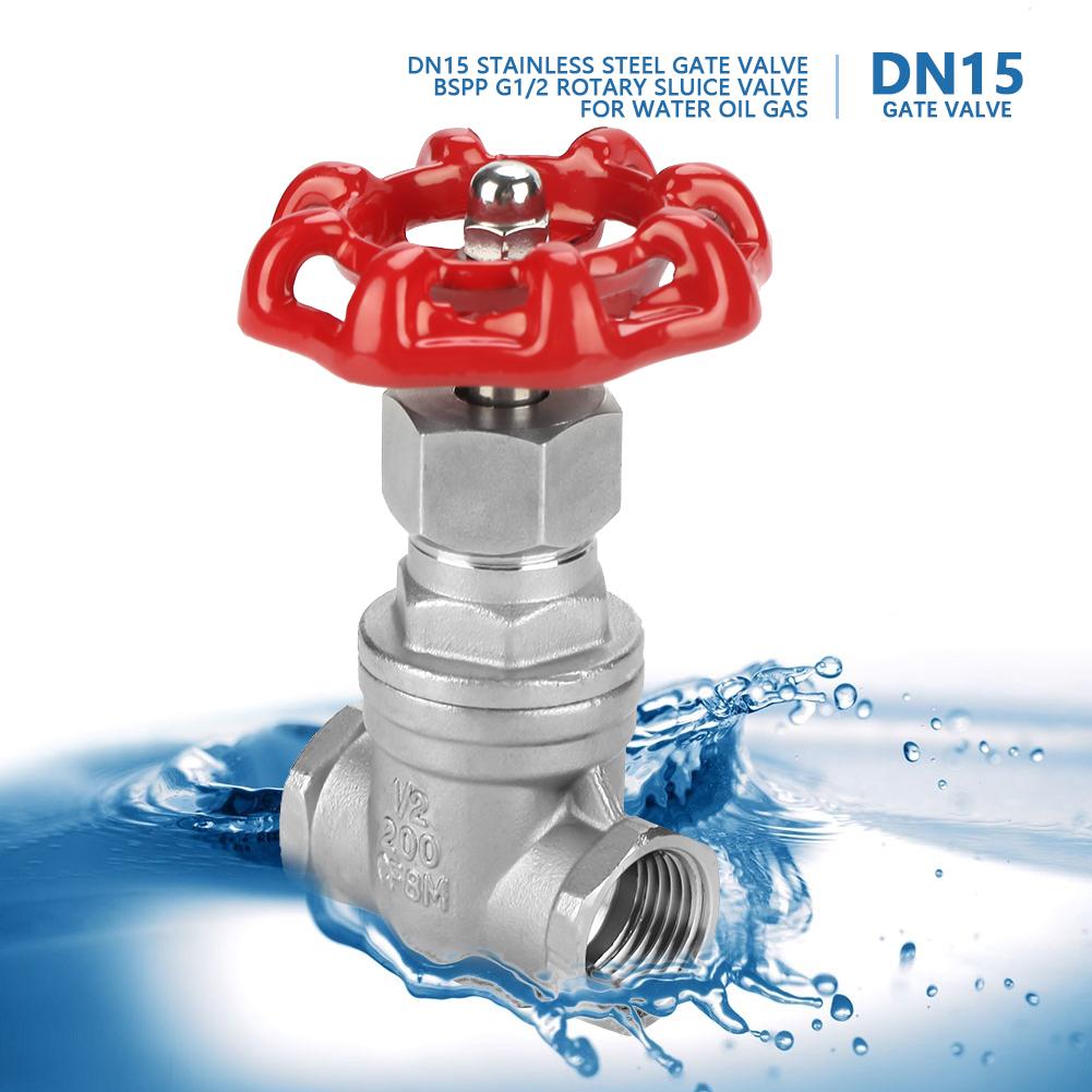 Valvola a saracinesca DN15 in acciaio inossidabile BSPP G12 Valvola a saracinesca rotativa per acqua olio gas