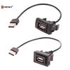 USB Extension Cable Flush Mount Panel Socket for Levin Toyota Vigo RAV4 Vios