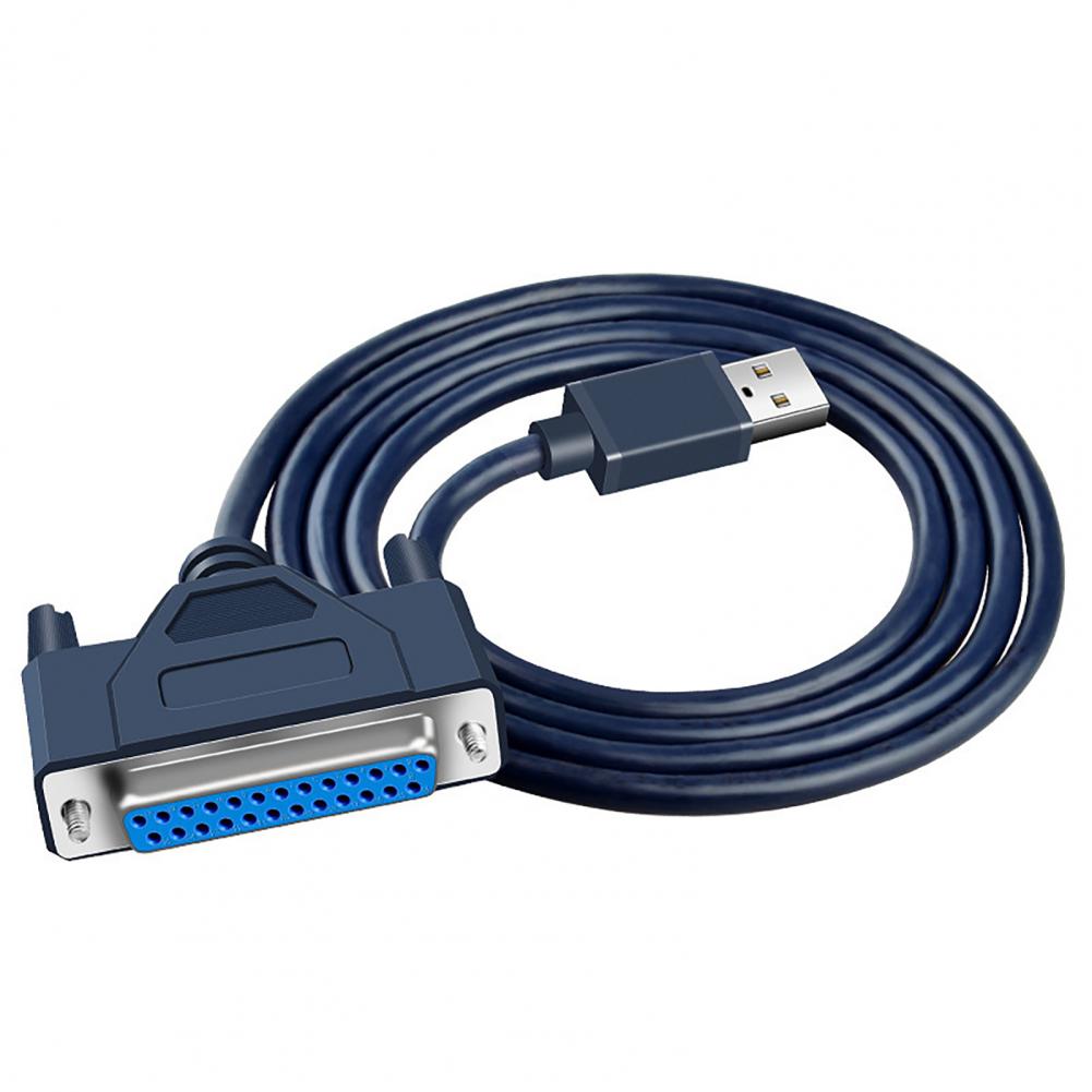 

Printer Cable Anti-winding Plug Play Printer Connecting Wire USB to 25 Pin DB25 Parallel Port Printer Converter Cable чорний