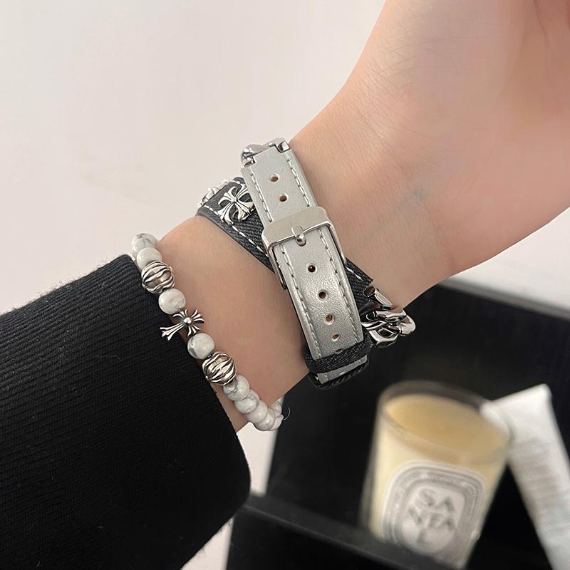 For Apple Watch 10 46mm/Ultra 2/Ultra 49mm/9 8 7 45mm/SE (2023) SE (2022) SE 6 5 4 44mm/3 2 1 42mm Watch Band Double Loop Style