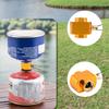Gas Convertor Shifter Leakproof Refill Flat Tank Conversion Adapter Portable Camping Canister Vent Valve for Outdoor Backpacking