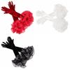 Elastic Ruffles Velvet Mittens Elegant Wedding Bridal Gloves Vintage Long Gloves  Dress Accessories