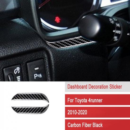 2pcs Carbon Fiber Dashboard Side Panel Cover Trim For Toyota 4Runner 2010-