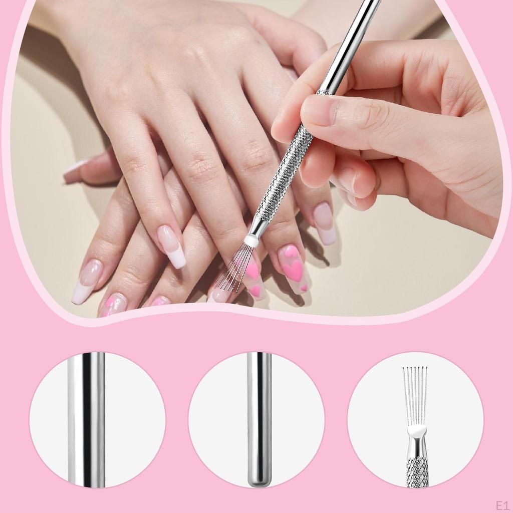 7 Pin Nail Liner Nails Art Tool Stainless Steel Handle Striping Practical Home DIY Stripe Lines