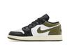 Jordan 1 Low Black Toe Medium Olive (GS)