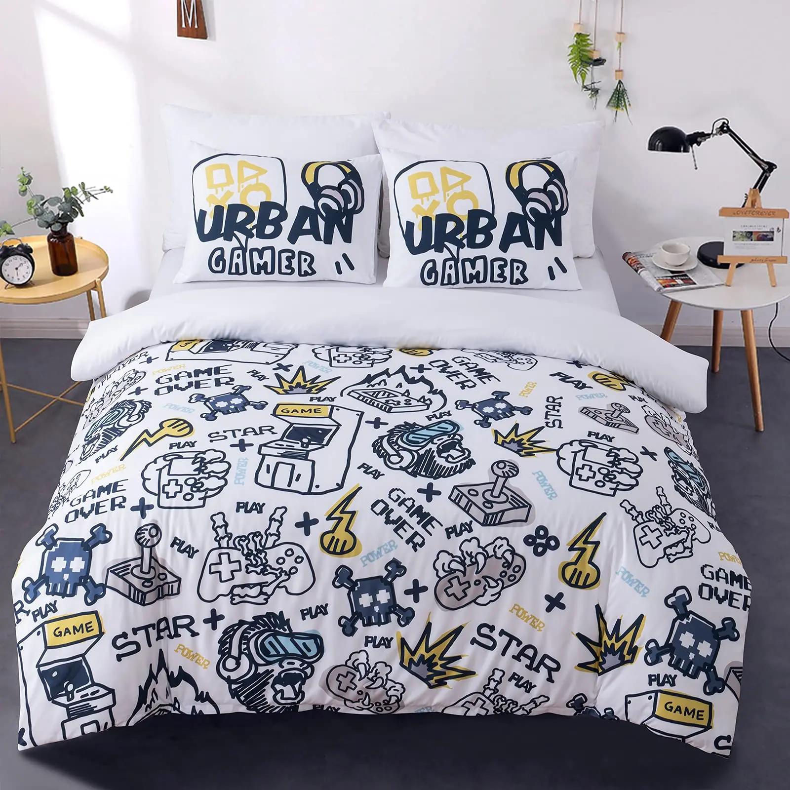 

Comforter Tye Dye Yellow Aesthetic Anime Boys Zippered Bedding Sets Twin Size Kid Bedroom Set Divet Soft Polyester Qulit Comforter (quilt)-EU Single(135*200cm)3pcs