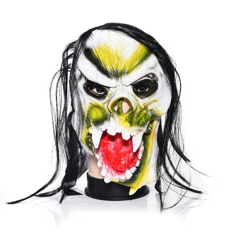 Horror Skeleton Ghost Mask Headwear Halloween Masquerade Costume Latex Props