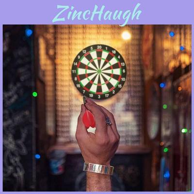 17 Inch Large Double-sided Dartboard Set Fiberboard Material Perfect For Family Fun