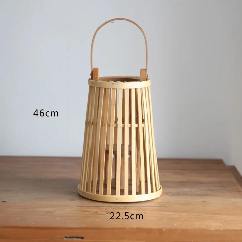 Creative Modern Candle Holder Handmade Wood Minimalist Nordic Hollow Garden Lantern Geometric Wedding Home Decor Candlebra