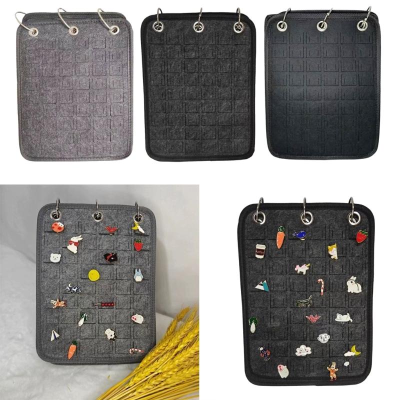 Fashionable Felt Jewelry Organizers Books Portable Travel Earring Necklace Rings Storage Case Jewelry Accessory
