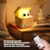 Intelligent Night Light with Shy Cats Design and Adjustable Brightness Eye Caring Bedside Lamp Suitable for Kids Room