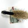 Vintage Trendy Design Faux Fur Belts Punk Y2K Furry Splicing Belt All-match Waist Belts Women Fashion