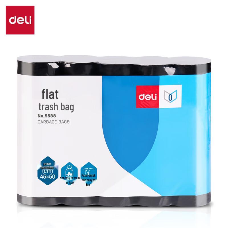 Deli 9588 Thickened Flat-Mouth Trash Bags