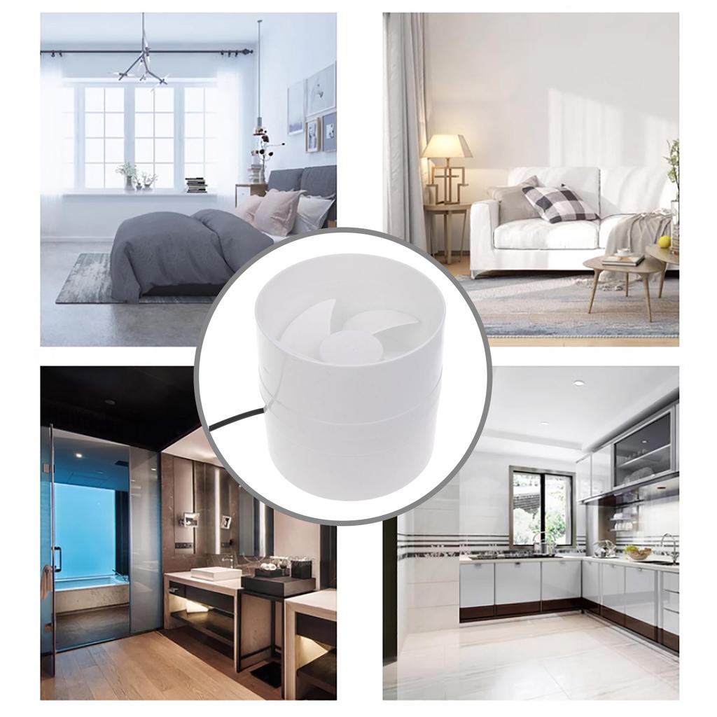 Low Noise 110mm 5W Duct Fan Exhaust Blower 12V Ventilation Fan for Bathroom Kitchen Chicken Coop Greenhouse & Warehouse