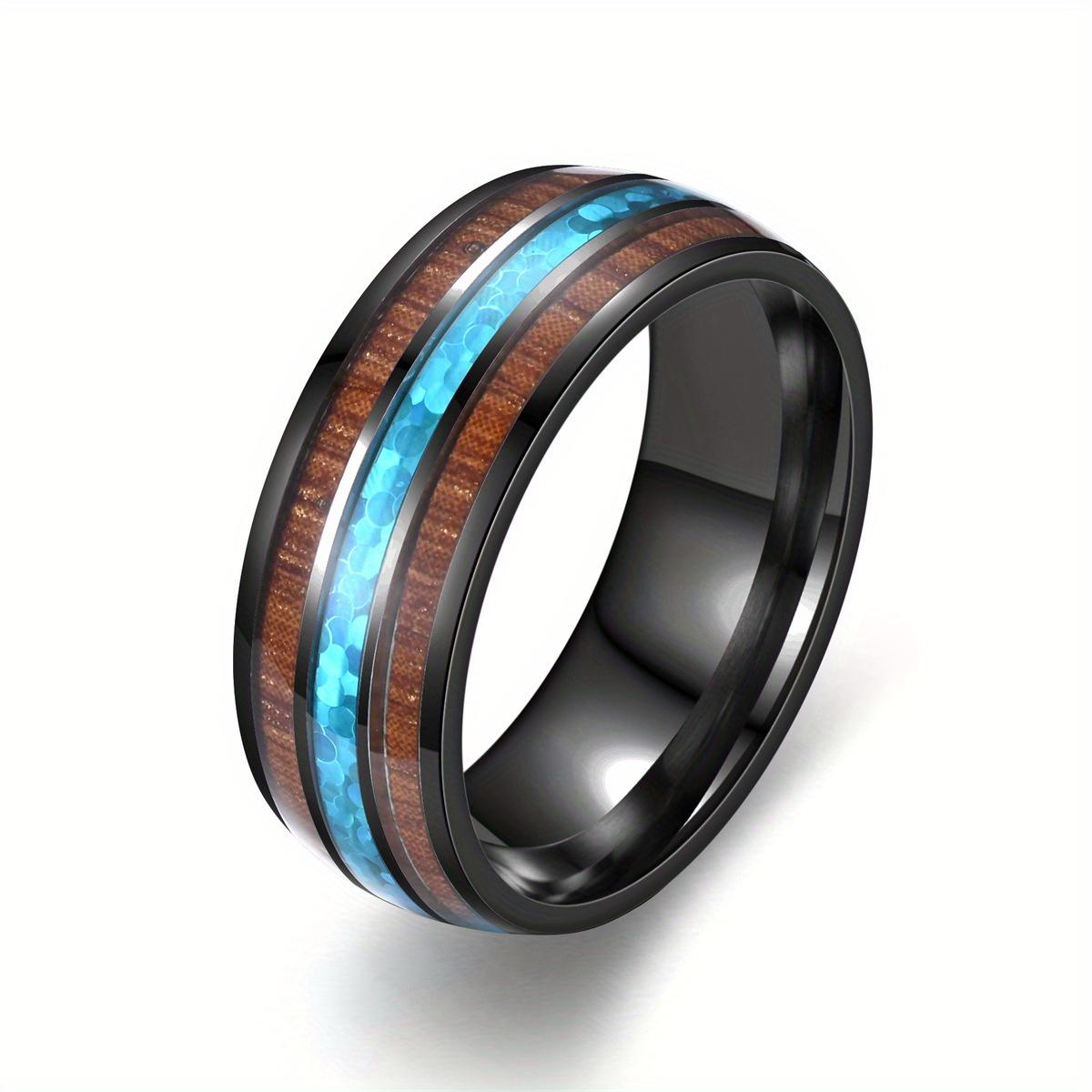 

1 шт. Модное и простое кольцо из титановой стали, подходит для мужчин и женщин, модные аксессуары 13 чёрный