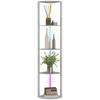 LED Floor Lamp, 5-Stage Dimmable, Shelf, RGB Color Changing, Remote Control