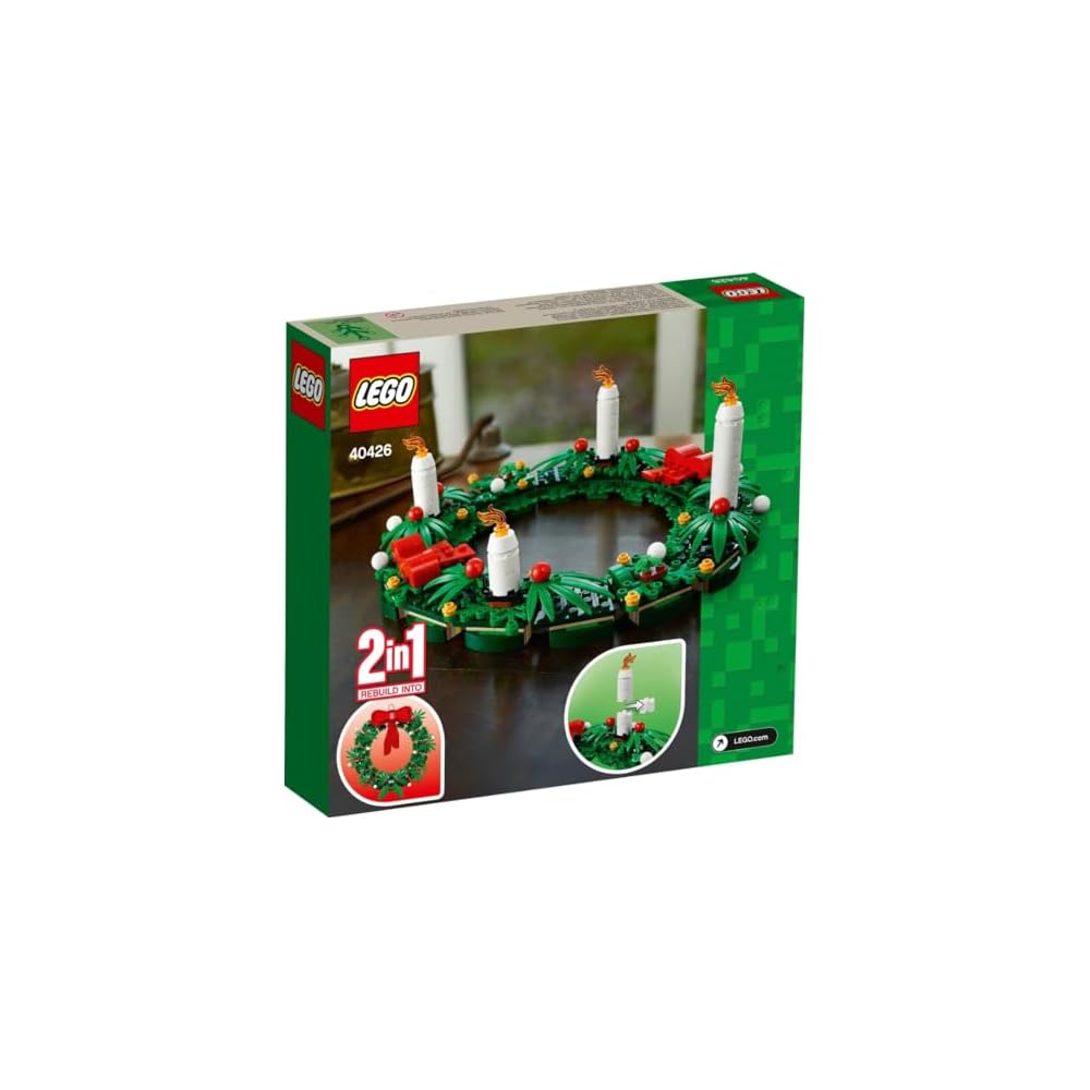 LEGO Christmas Wreath 2-in-1 Building Toy for Kids Ages 8-11 Decorative Gift 40426