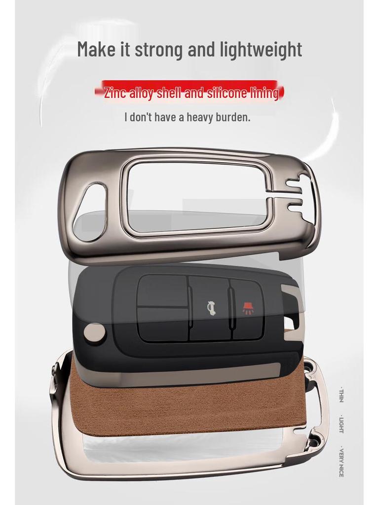 Buick Excelle, Regal, Encore, LaCrosse, Verano Folding Key Case with Buckle for Men and Women