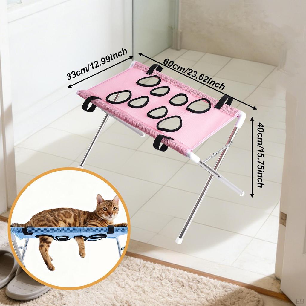Haustierpflege-Hängematte mit und Acht-Loch-Aufhängegurt für, Ideal für Geschäfte, Badezimmer