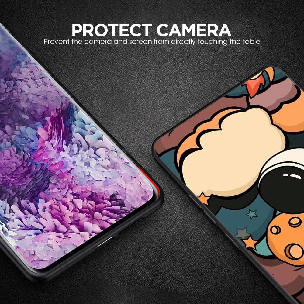 Cartoon Cute Cosmonaut Phone Case for Samsung Galaxy A55 A35 A17 A07 A15 A13 A25 A51 A71 A72 A73 A32 A52 A52S A41 Soft TPU Shell