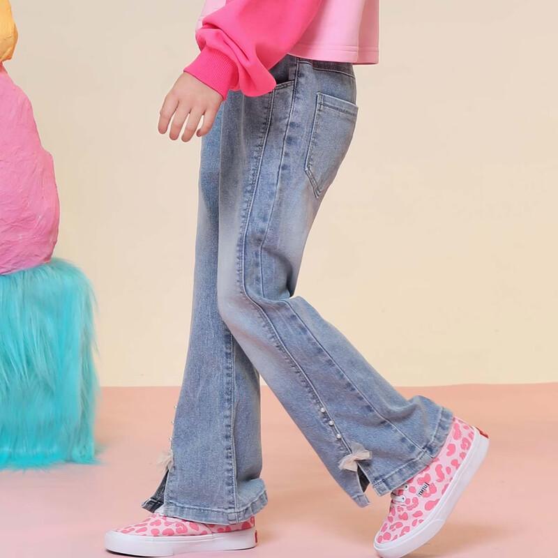 Girls' Slit Flare Denim Jeans