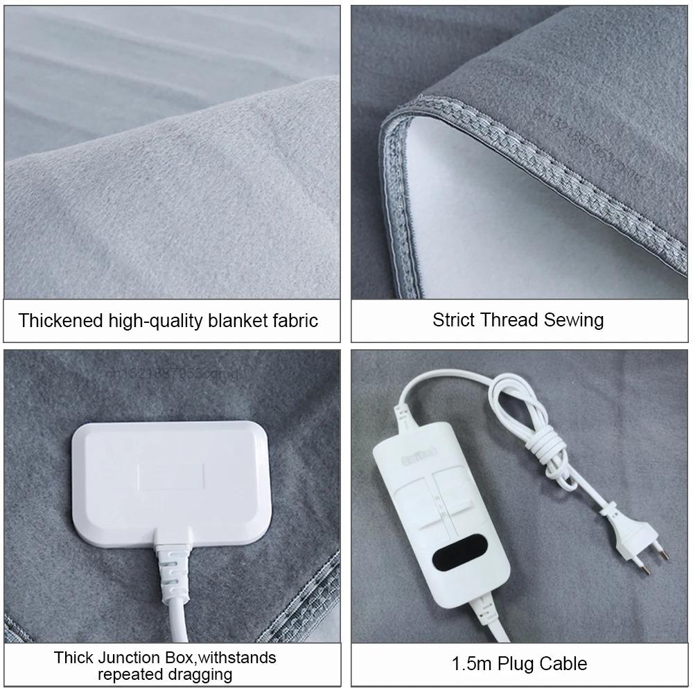 Electric Blanket 220V Electric Heating Blanket Thicker Automatic Thermostat Body Warmer Thermal Mattress for Room Blanket heated