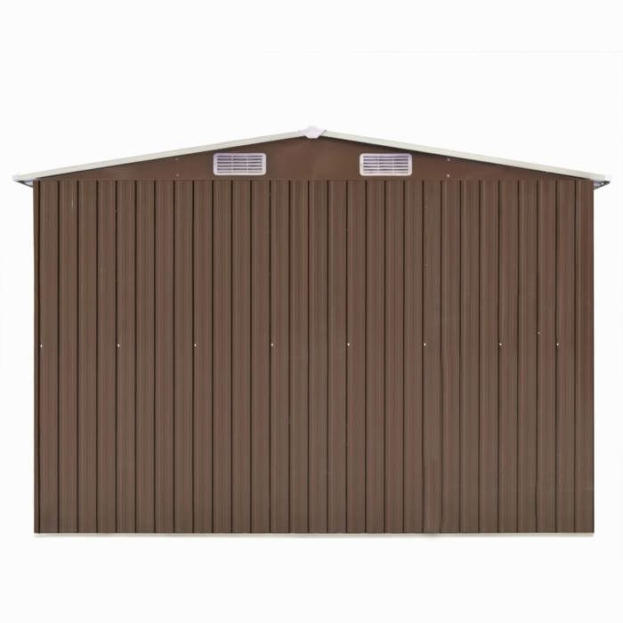 VidaXL Garden Shed 257x580x181 Cm Metal Brown 143355