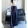 Women's High Waist Wide Leg Pants Loose Sweatpants Casual Striped Trousers for Spring Daily Wear