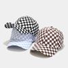 Fashion Hat New Creative Checkerboard Baseball Cap Men's and Women's Trend Casual Outdoor Sunscreen Visor Cap Curved Edge Cap