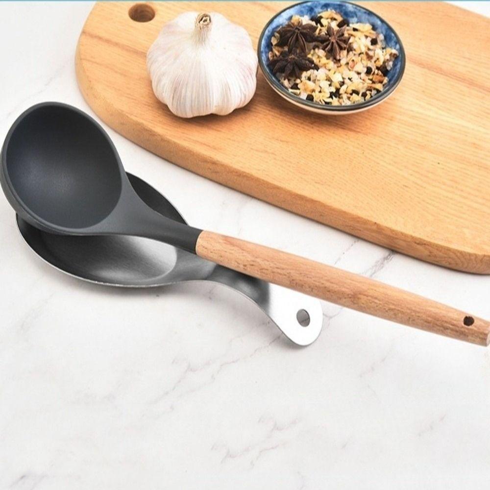 2Pcs Stove Top Storage Spoon Rest Stackable Dinner Clip Tray Kitchen Utensil Holder Cooking Tool