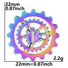 Rainbow Gear Charms For Jewelry Making Supplies Wholesale Items Round Steampunk Accessories DIY Necklace Earrings Component Gift