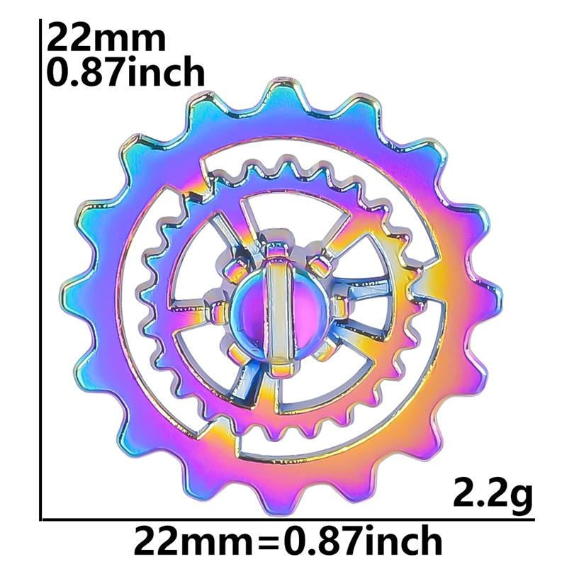 Rainbow Gear Charms For Jewelry Making Supplies Wholesale Items Round Steampunk Accessories DIY Necklace Earrings Component Gift